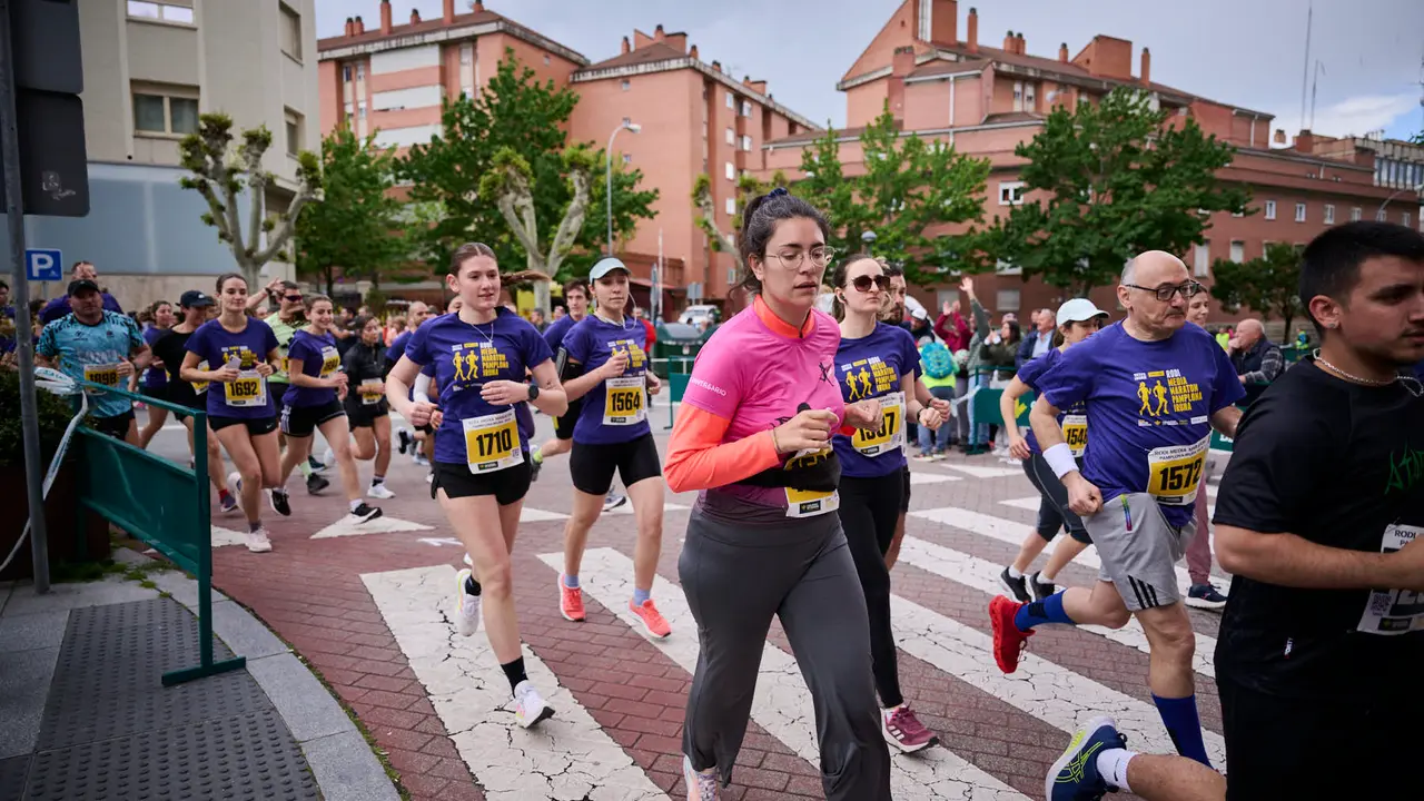 Carrera de 5 kilómetros de la 41 Media Maratón de Pamplona. PABLO LASAOSA