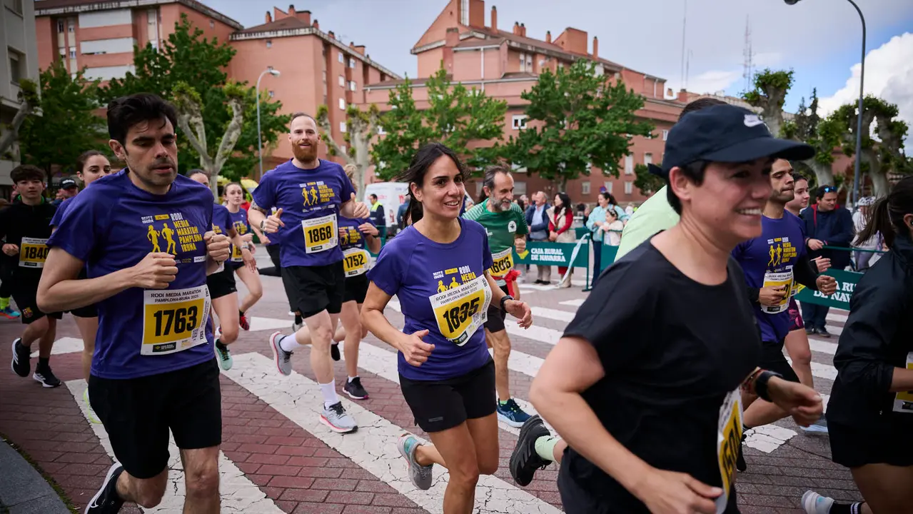 Carrera de 5 kilómetros de la 41 Media Maratón de Pamplona. PABLO LASAOSA