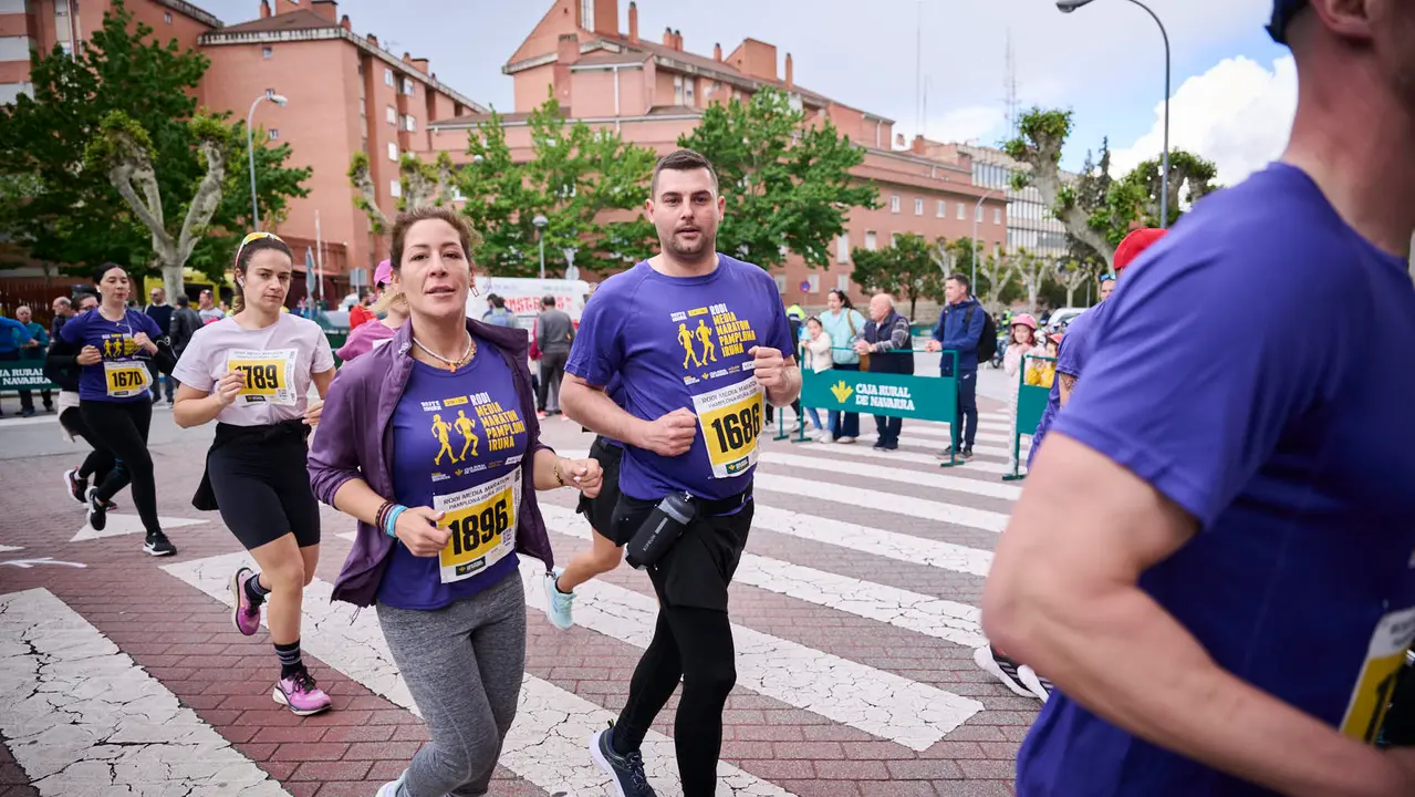 Carrera de 5 kilómetros de la 41 Media Maratón de Pamplona. PABLO LASAOSA