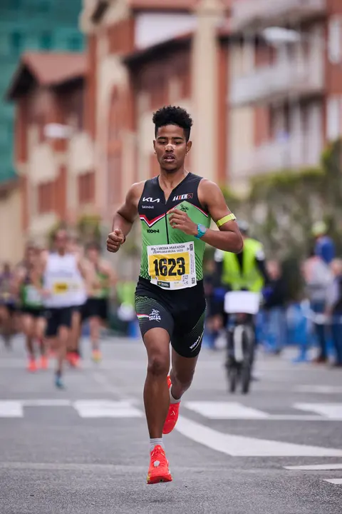 Carrera de 5 kilómetros de la 41 Media Maratón de Pamplona. PABLO LASAOSA