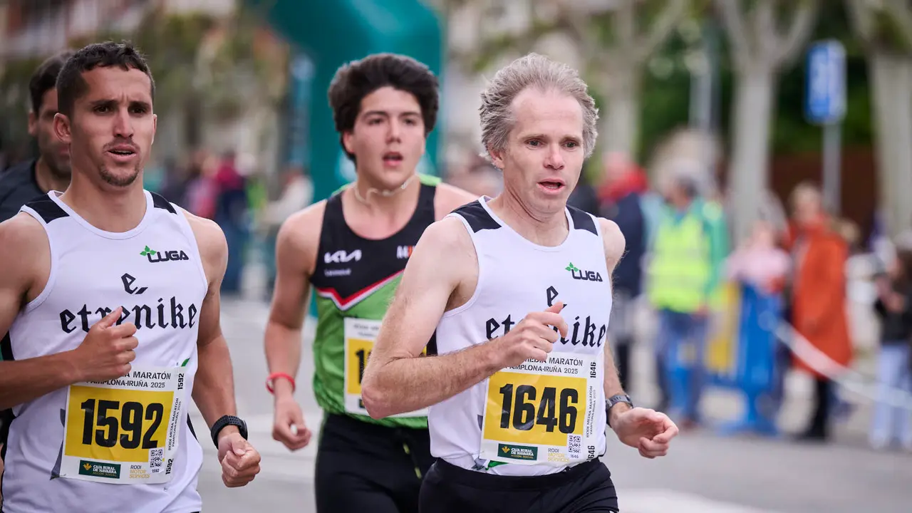 Carrera de 5 kilómetros de la 41 Media Maratón de Pamplona. PABLO LASAOSA