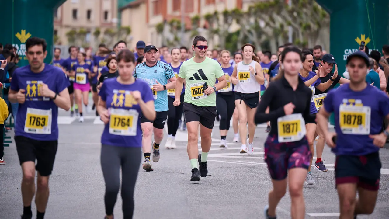 Carrera de 5 kilómetros de la 41 Media Maratón de Pamplona. PABLO LASAOSA