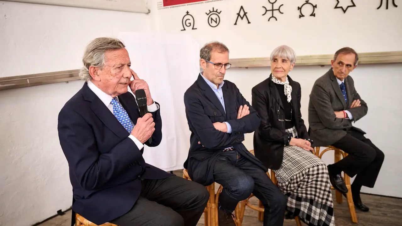 Presentación del cartel de la Feria del Toro 2025 de San Fermín a cargo de Miquel Barceló. PABLO LASAOSA
