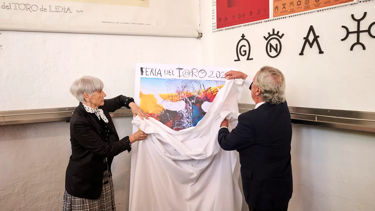 Presentación del cartel de la Feria del Toro 2025 de San Fermín a cargo de Miquel Barceló. PABLO LASAOSA