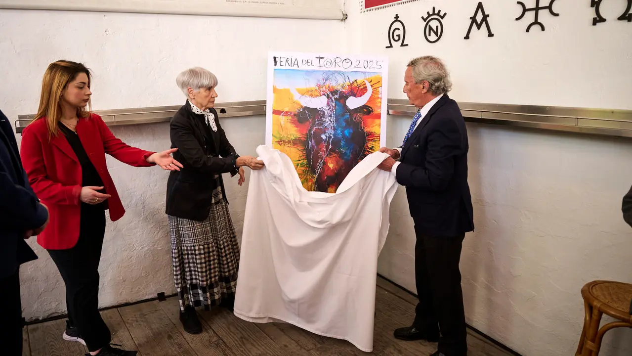Presentación del cartel de la Feria del Toro 2025 de San Fermín a cargo de Miquel Barceló. PABLO LASAOSA