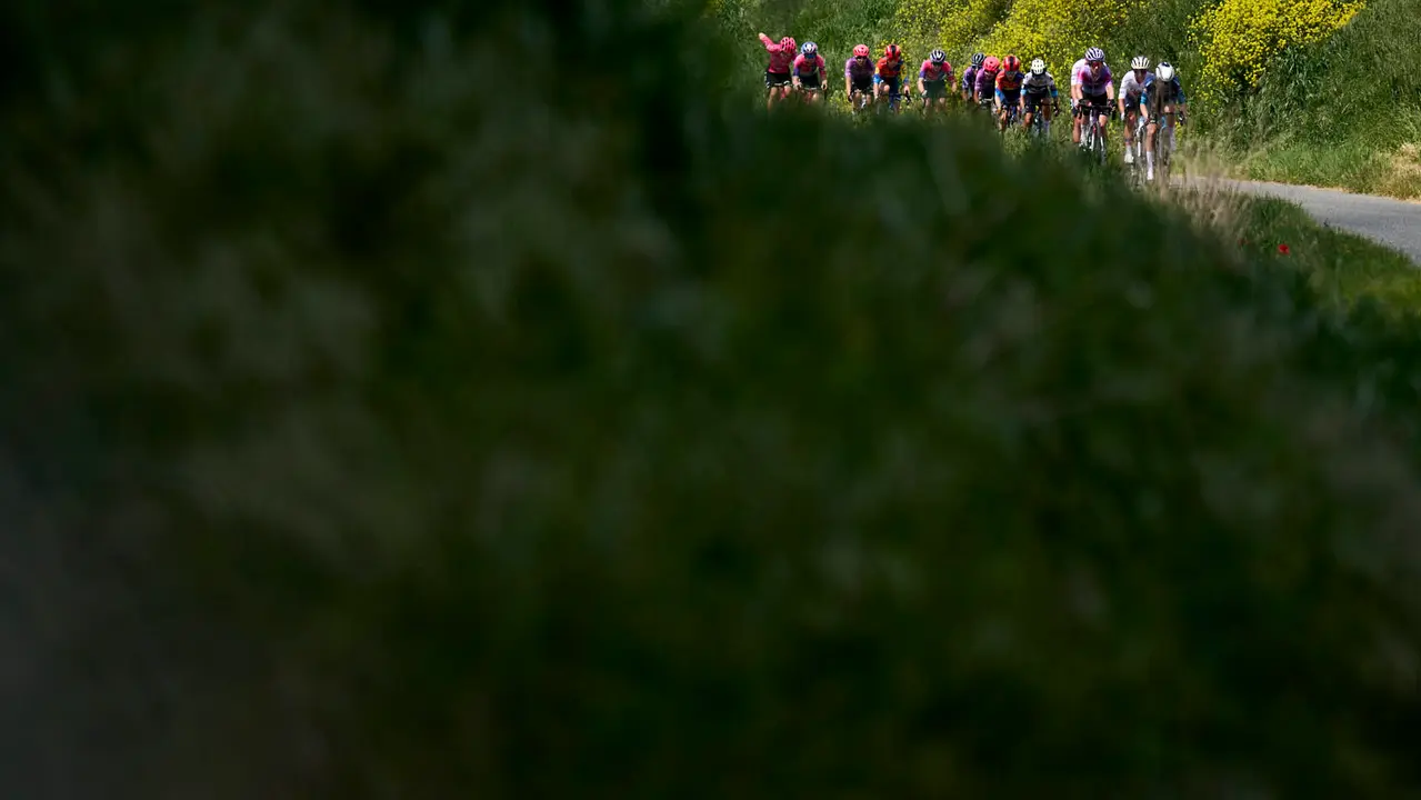 Dieciocho equipos participan en la 'Navarra Women’s Elite Classic 2025' con salida y meta en Pamplona. PABLO LASAOSA