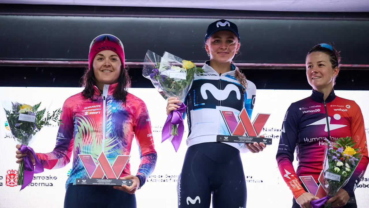 Dieciocho equipos participan en la 'Navarra Women’s Elite Classic 2025' con salida y meta en Pamplona. PABLO LASAOSA