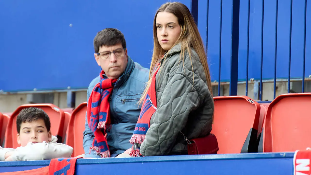 La grada del estadio de El Sadar durante el partido de La Liga EA Sports entre CA Osasuna y Atlético Madrid disputado en Pamplona. IÑIGO ALZUGARAY