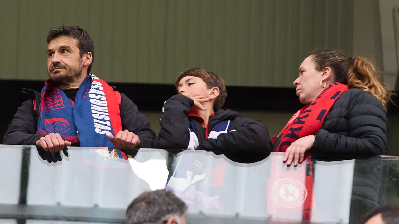 La grada del estadio de El Sadar durante el partido de La Liga EA Sports entre CA Osasuna y Atlético Madrid disputado en Pamplona. IÑIGO ALZUGARAY