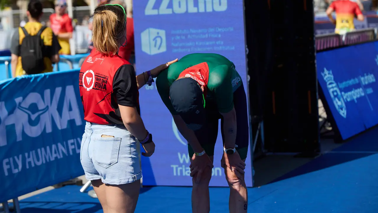 X edición de la Half Triathlon Pamplona-Iruña, que además este año ha sido también el Campeonato de Europa de Triatlón de Media Distancia, con la victoria del español Guillem Montiel en categoría masculina y la polaca Marta Lagownik en categoría femenina. IÑIGO ALZUGARAY