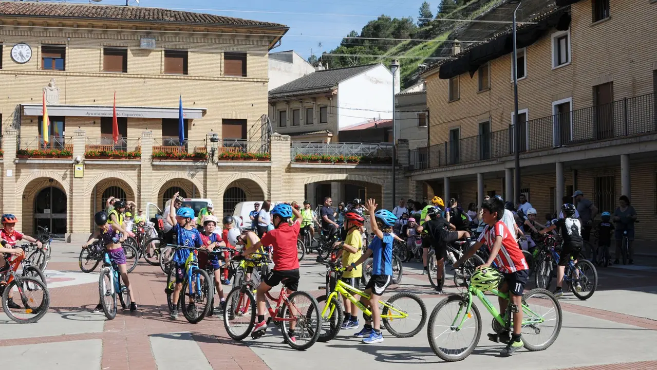 Celebración del Día de la Bicicleta en Caparroso. AMAYA LUQUI
