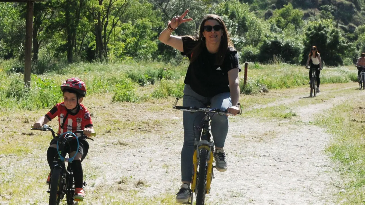 Celebración del Día de la Bicicleta en Caparroso. AMAYA LUQUI