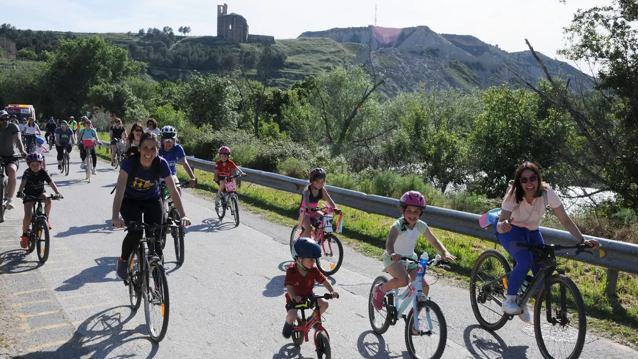 Celebración del Día de la Bicicleta en Caparroso. AMAYA LUQUI