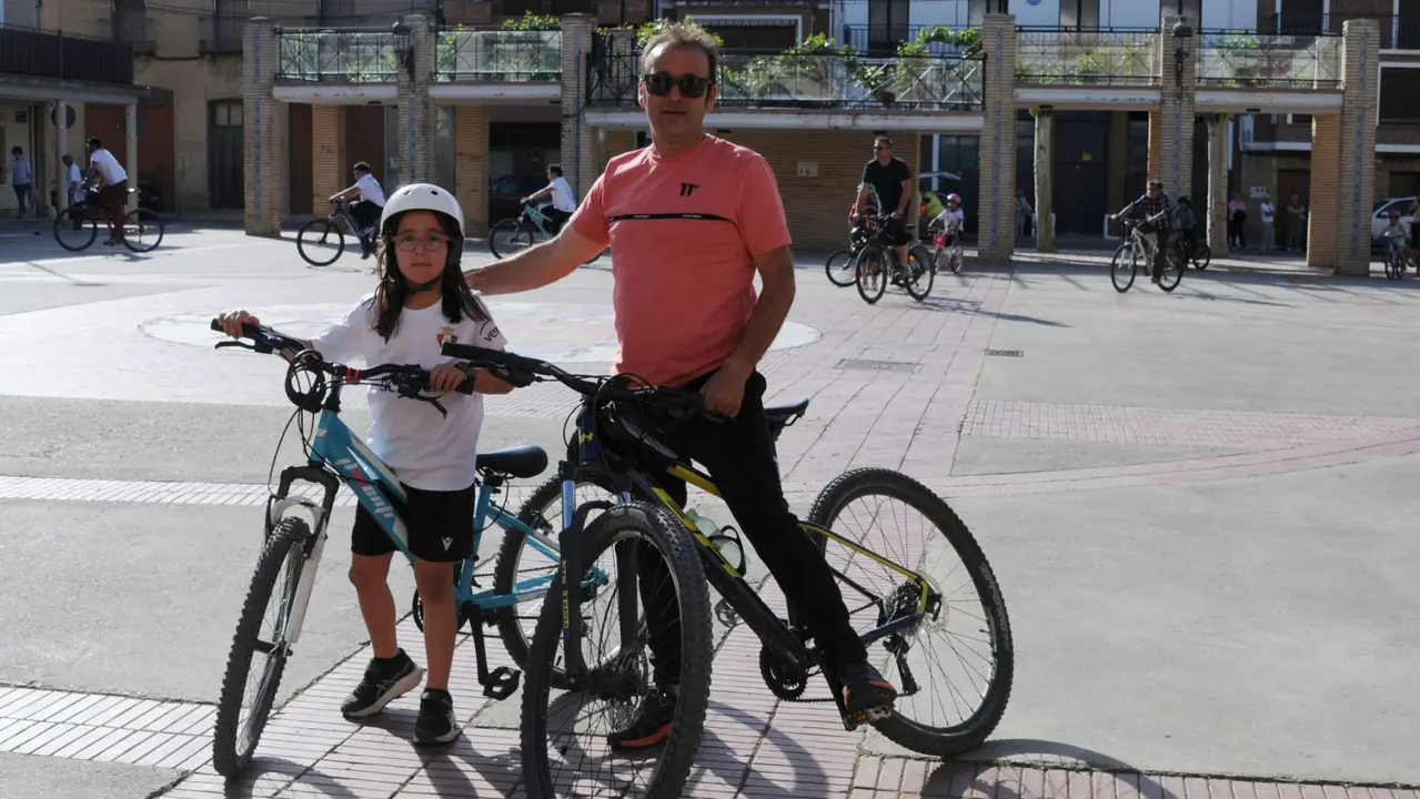 Celebración del Día de la Bicicleta en Caparroso. AMAYA LUQUI