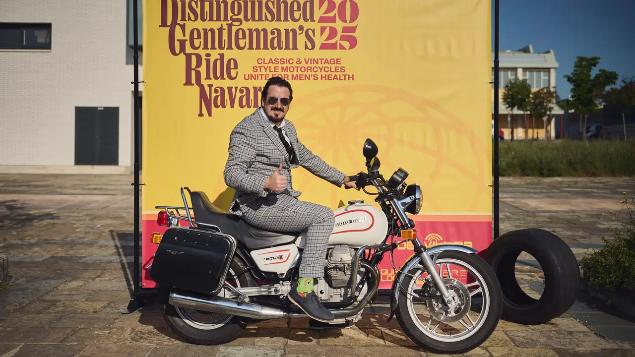 Ruta motera The Distinguished Gentleman's Ride Navarra 2025. PABLO LASAOSA