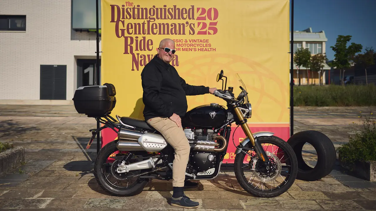 Ruta motera The Distinguished Gentleman's Ride Navarra 2025. PABLO LASAOSA