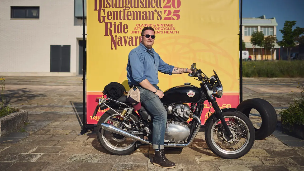 Ruta motera The Distinguished Gentleman's Ride Navarra 2025. PABLO LASAOSA