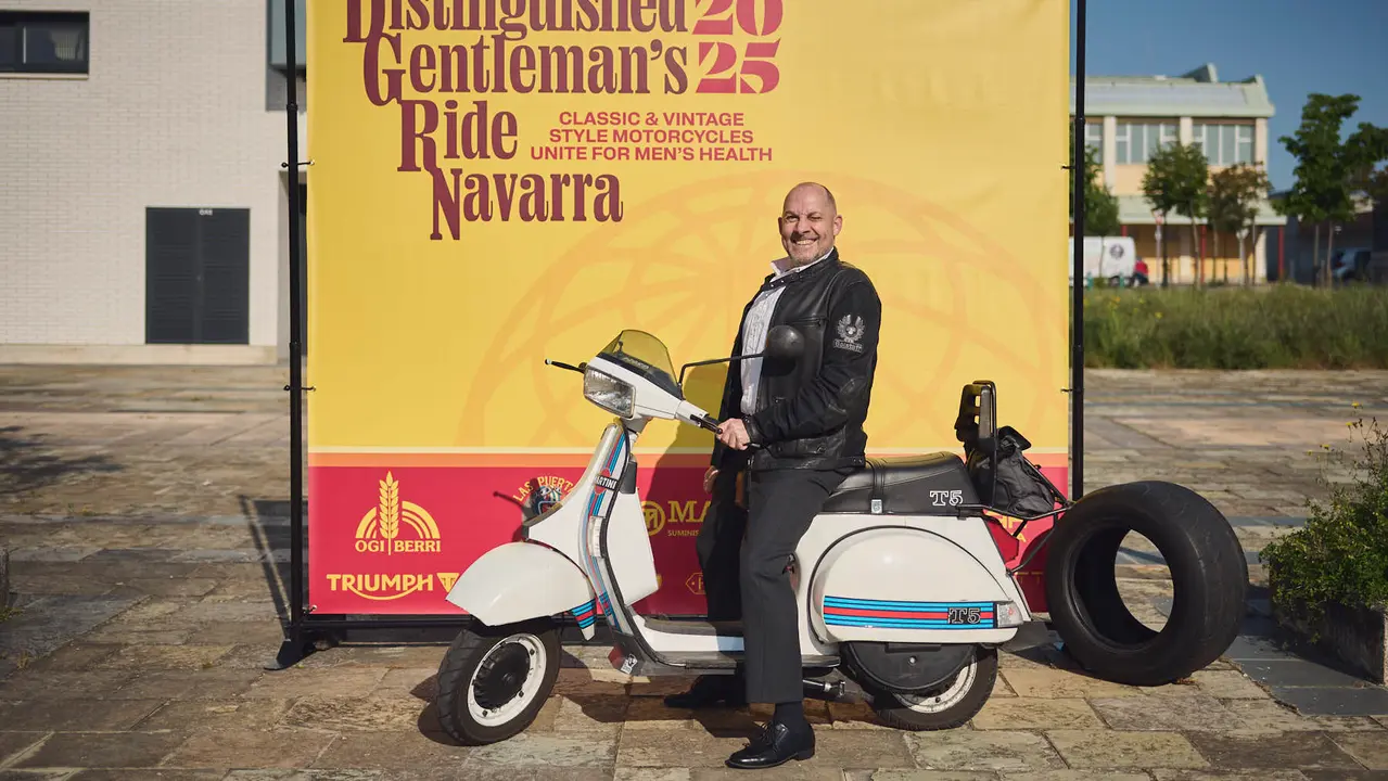 Ruta motera The Distinguished Gentleman's Ride Navarra 2025. PABLO LASAOSA