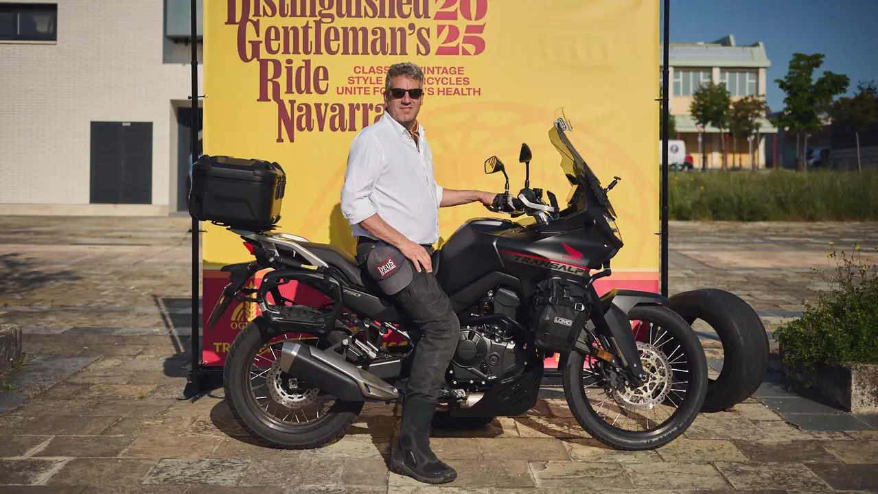 Ruta motera The Distinguished Gentleman's Ride Navarra 2025. PABLO LASAOSA