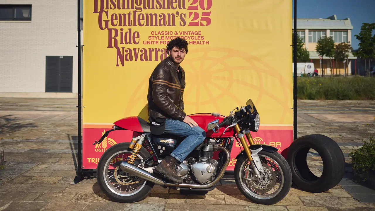 Ruta motera The Distinguished Gentleman's Ride Navarra 2025. PABLO LASAOSA