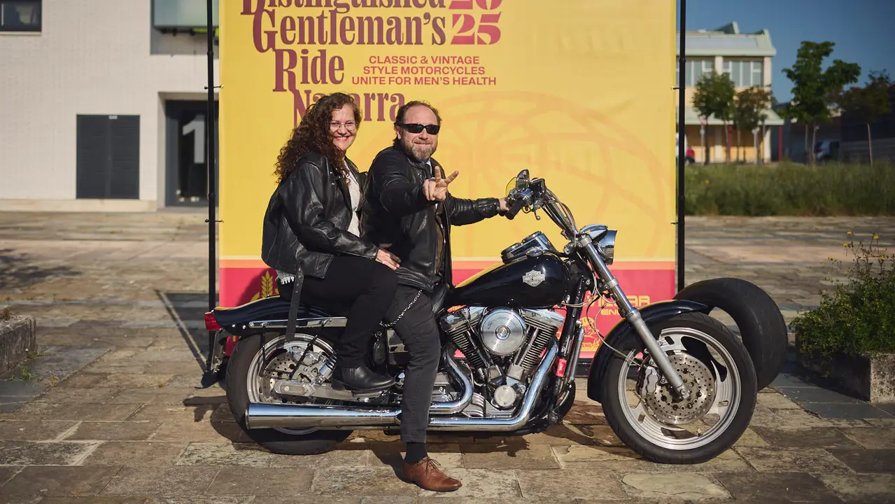 Ruta motera The Distinguished Gentleman's Ride Navarra 2025. PABLO LASAOSA