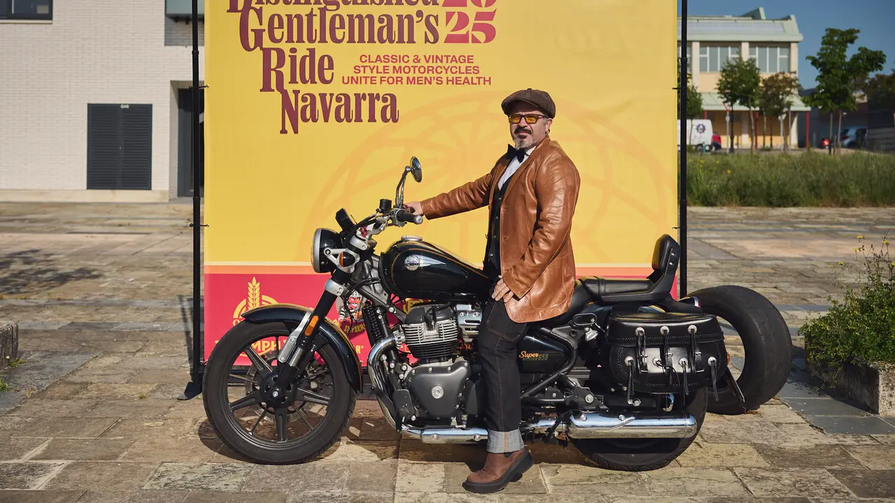 Ruta motera The Distinguished Gentleman's Ride Navarra 2025. PABLO LASAOSA