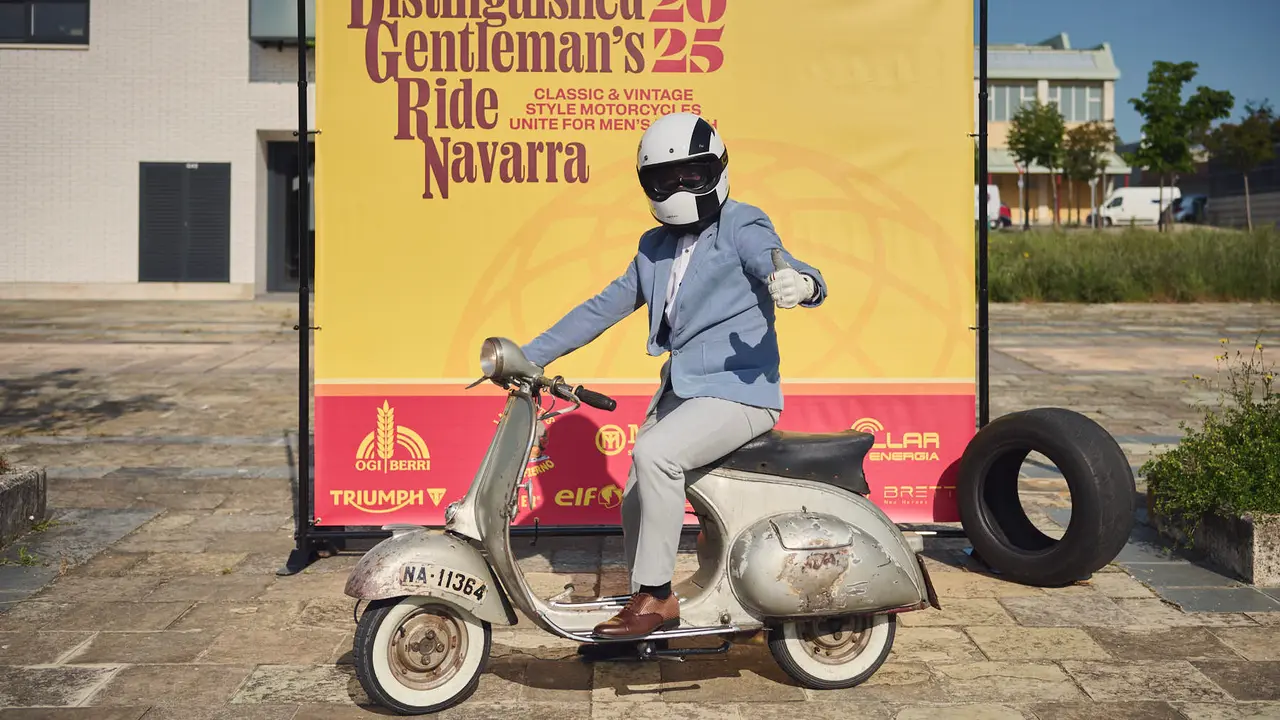 Ruta motera The Distinguished Gentleman's Ride Navarra 2025. PABLO LASAOSA