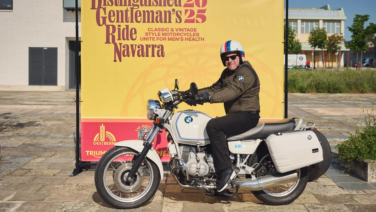 Ruta motera The Distinguished Gentleman's Ride Navarra 2025. PABLO LASAOSA
