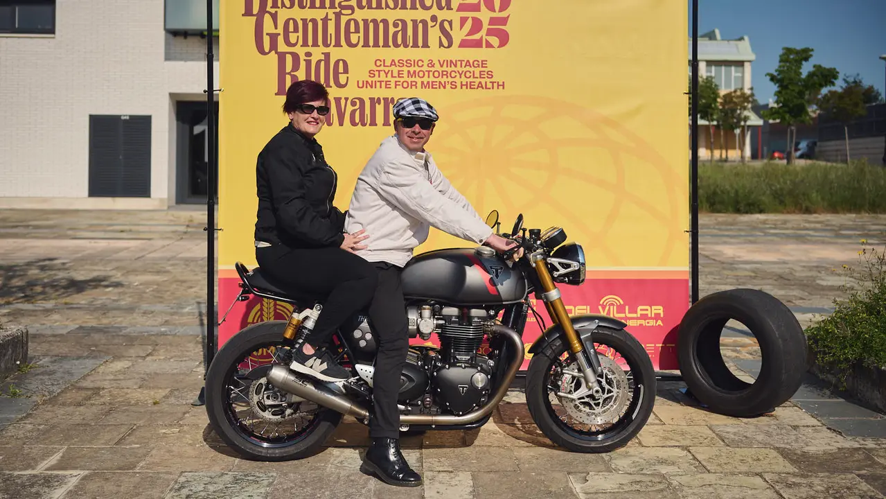 Ruta motera The Distinguished Gentleman's Ride Navarra 2025. PABLO LASAOSA