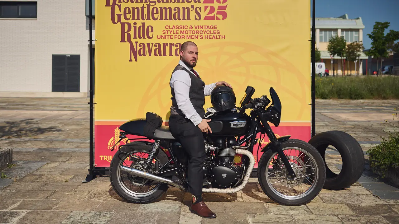 Ruta motera The Distinguished Gentleman's Ride Navarra 2025. PABLO LASAOSA