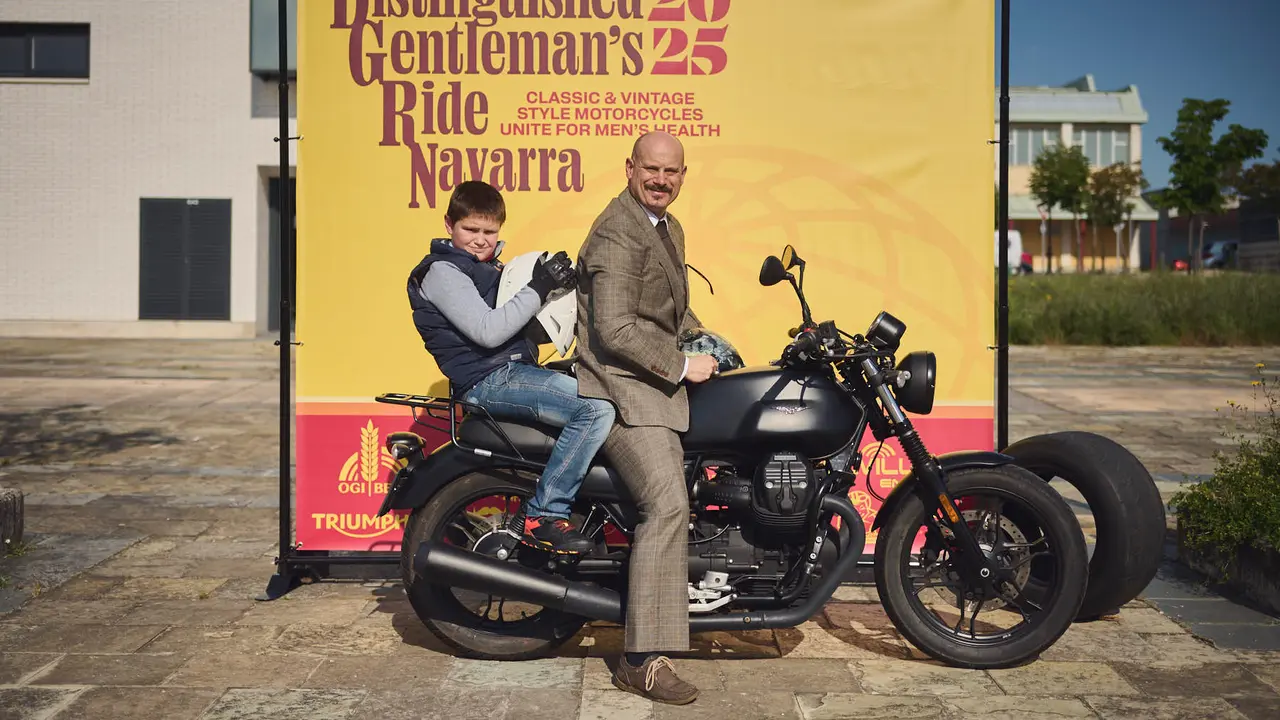 Ruta motera The Distinguished Gentleman's Ride Navarra 2025. PABLO LASAOSA