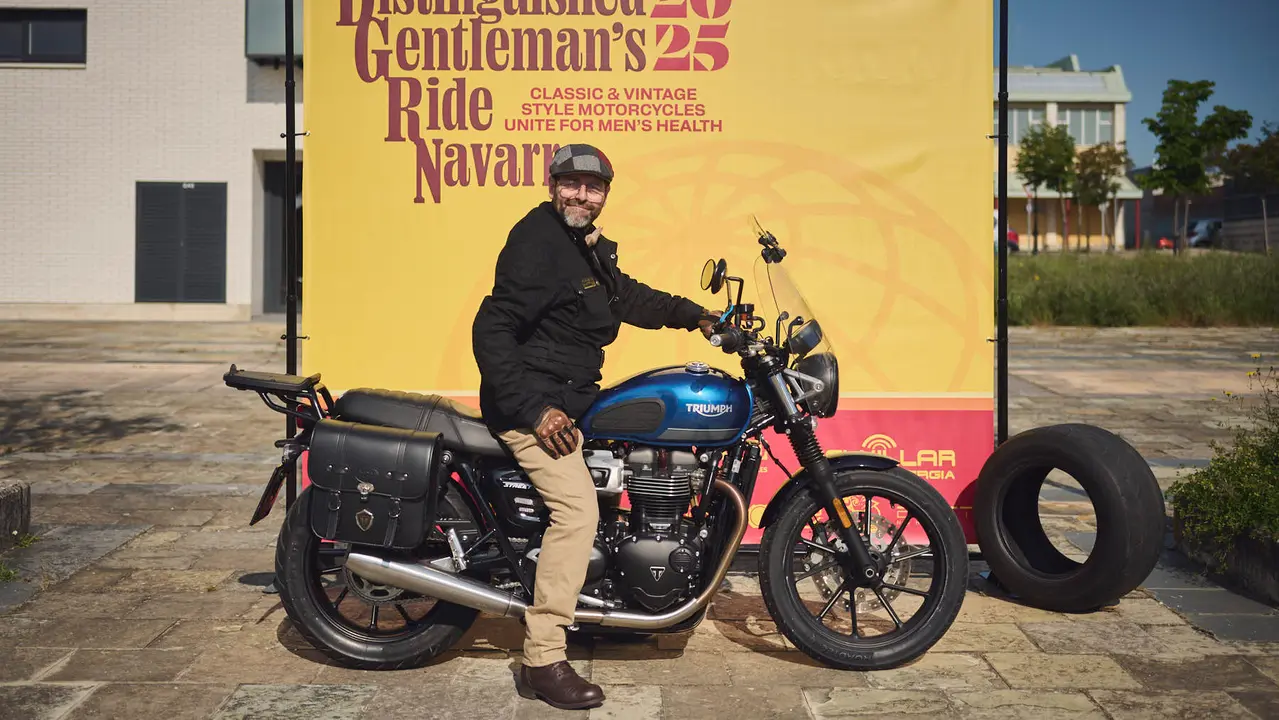 Ruta motera The Distinguished Gentleman's Ride Navarra 2025. PABLO LASAOSA