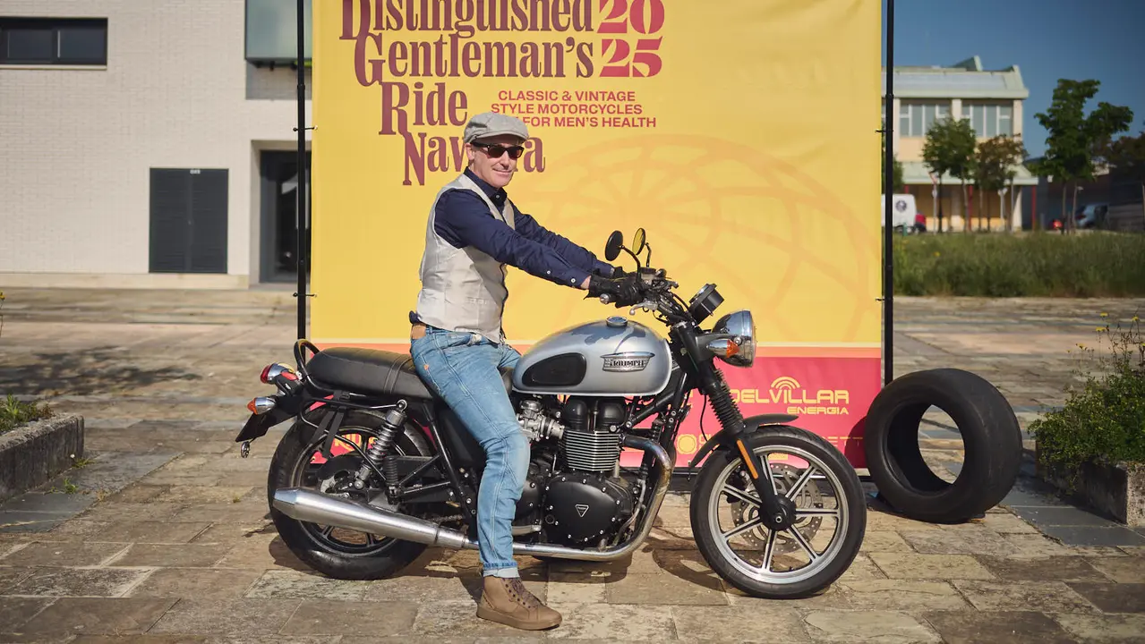 Ruta motera The Distinguished Gentleman's Ride Navarra 2025. PABLO LASAOSA