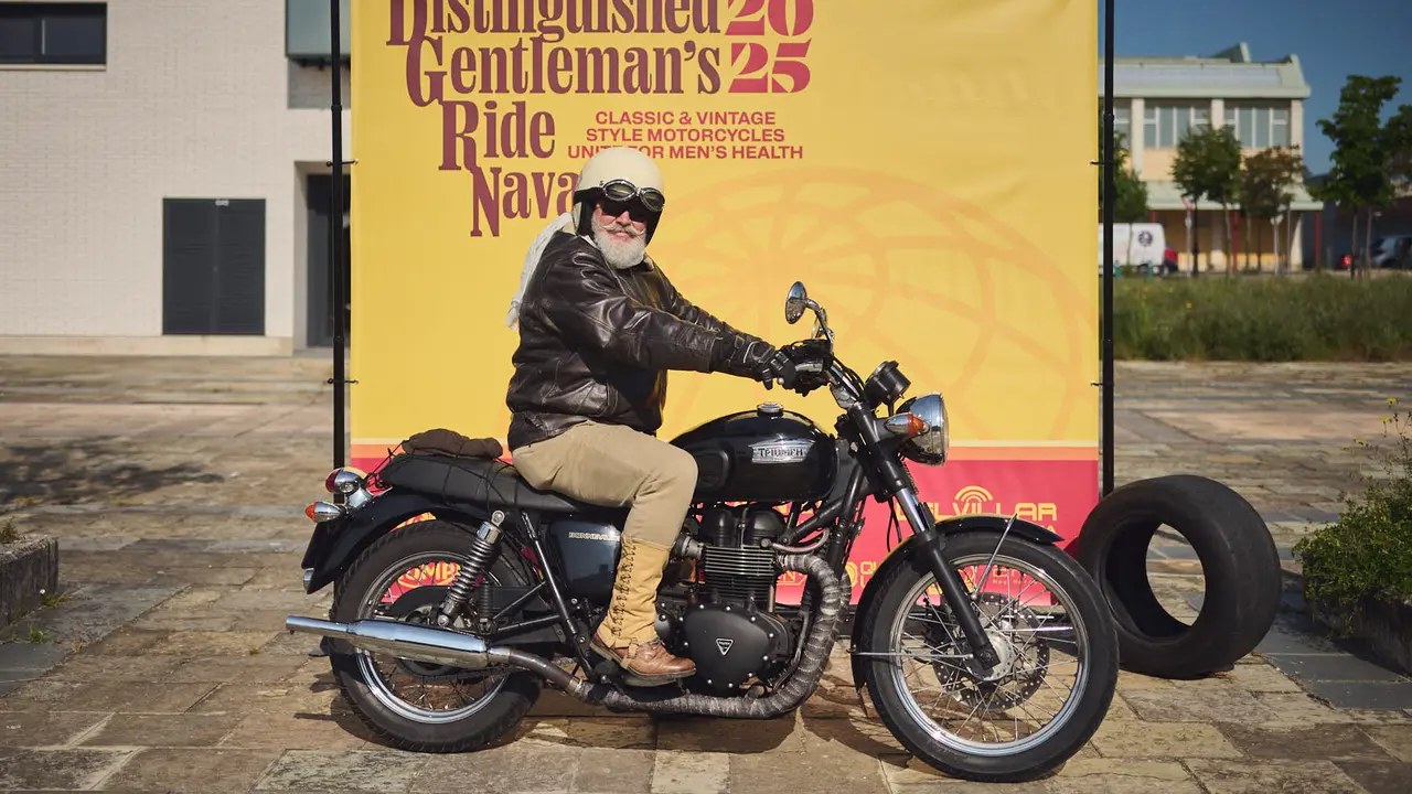 Ruta motera The Distinguished Gentleman's Ride Navarra 2025. PABLO LASAOSA