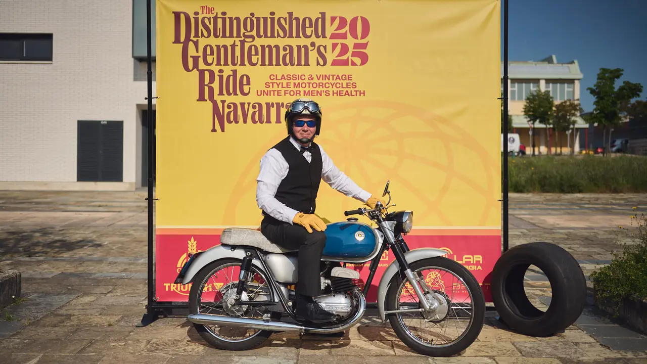 Ruta motera The Distinguished Gentleman's Ride Navarra 2025. PABLO LASAOSA