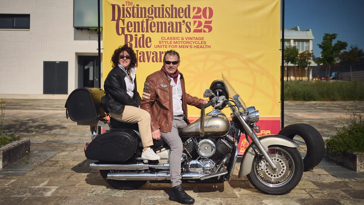Ruta motera The Distinguished Gentleman's Ride Navarra 2025. PABLO LASAOSA