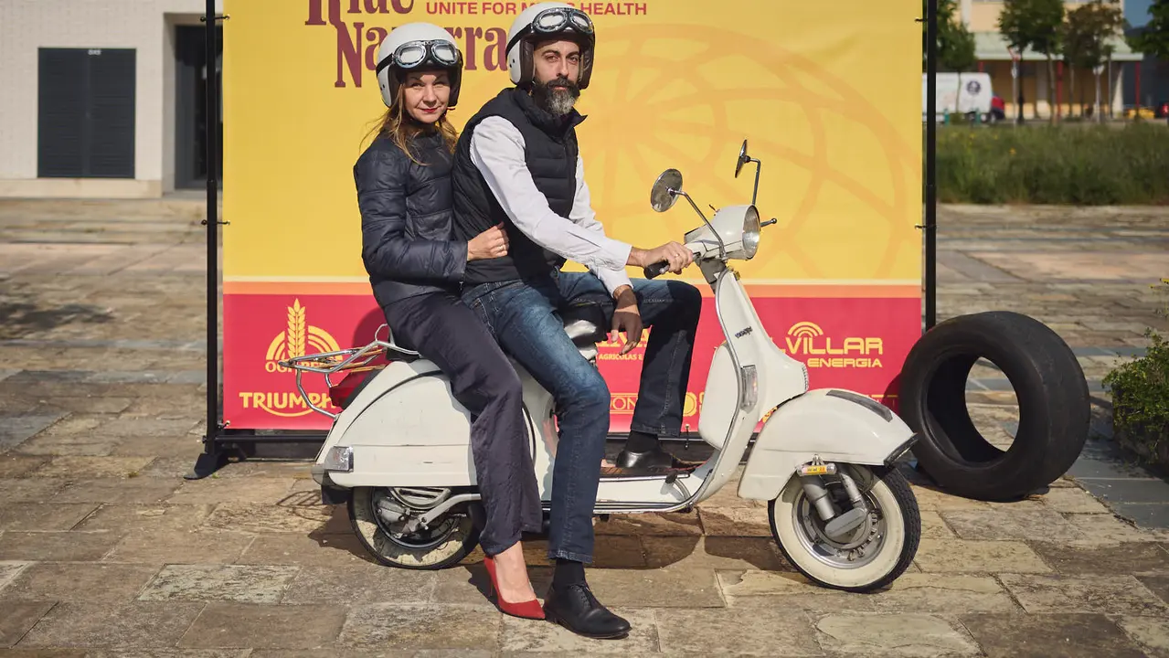Ruta motera The Distinguished Gentleman's Ride Navarra 2025. PABLO LASAOSA