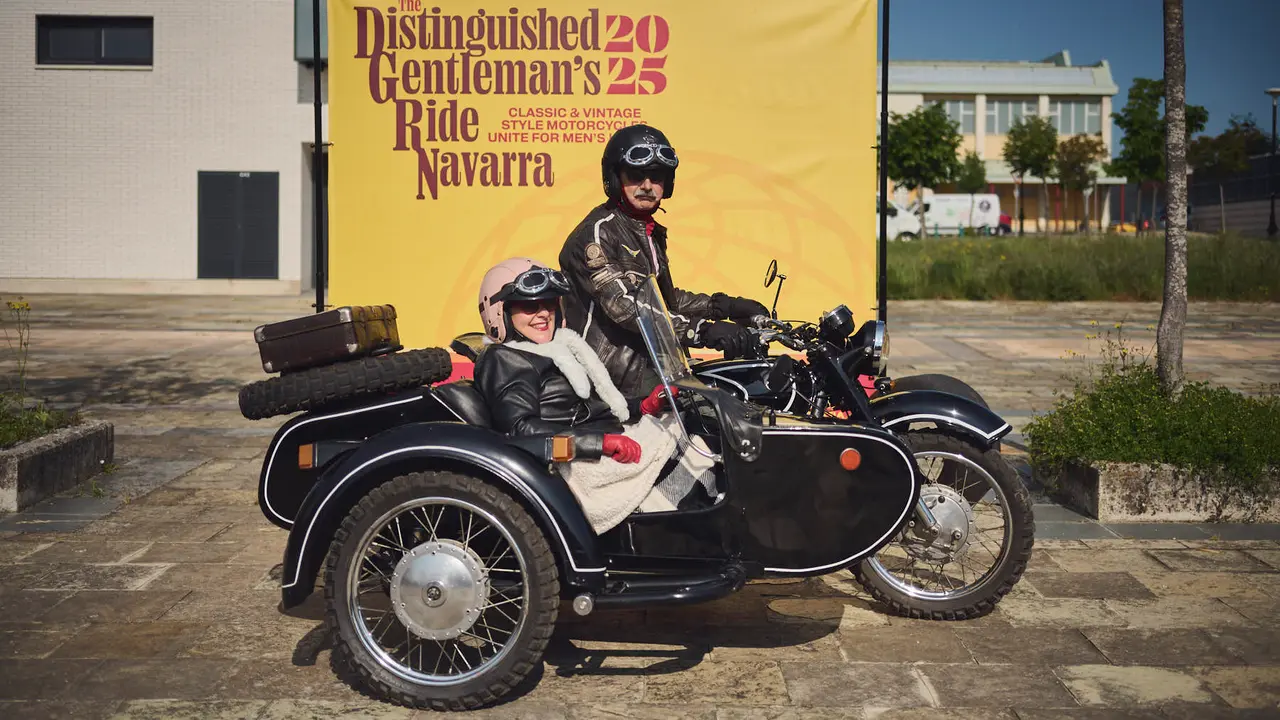 Ruta motera The Distinguished Gentleman's Ride Navarra 2025. PABLO LASAOSA
