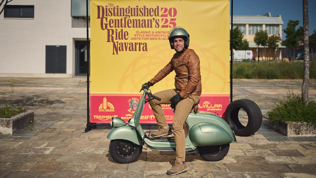 Ruta motera The Distinguished Gentleman's Ride Navarra 2025. PABLO LASAOSA