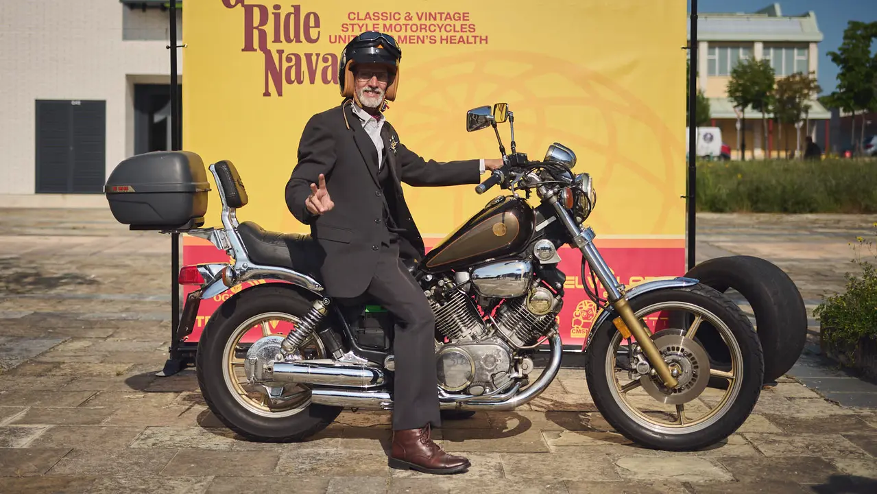 Ruta motera The Distinguished Gentleman's Ride Navarra 2025. PABLO LASAOSA