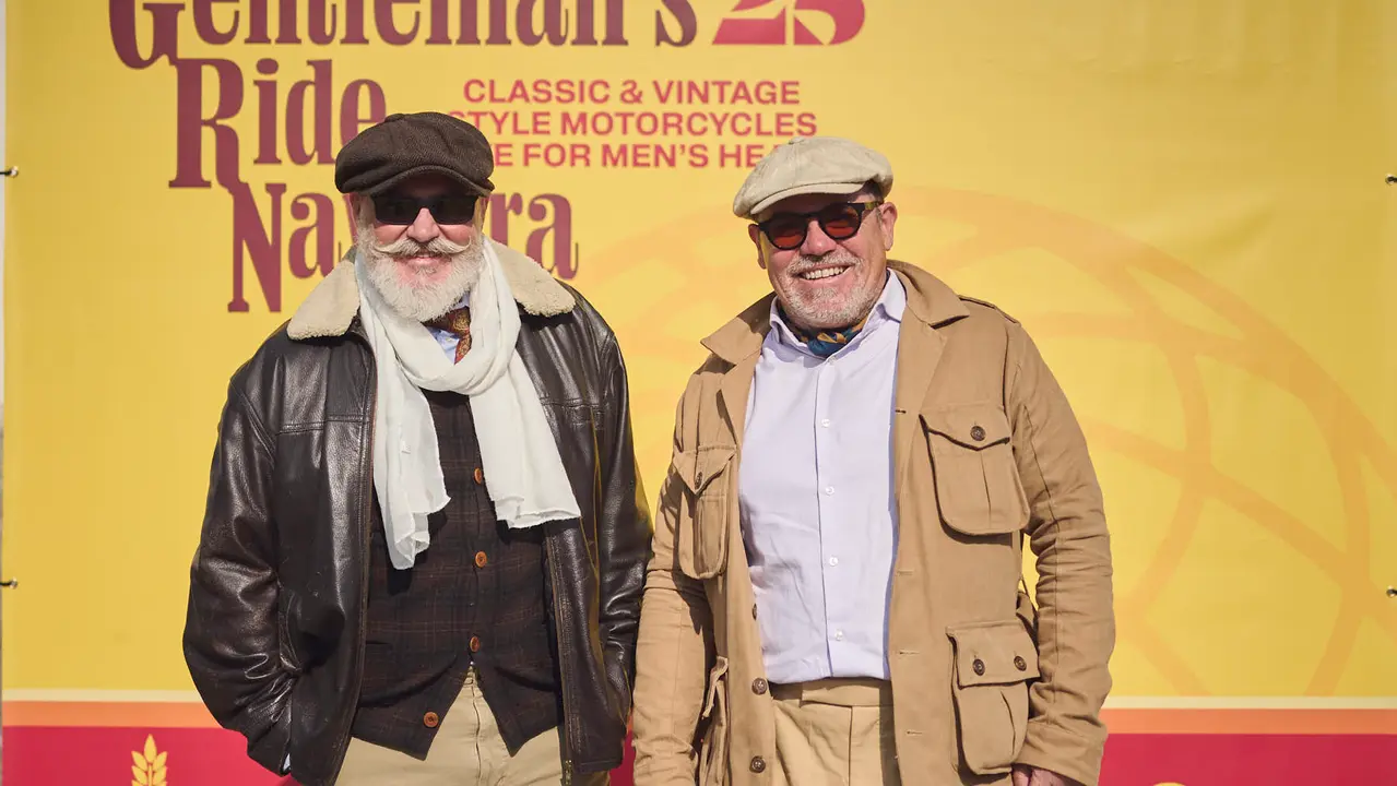 Ruta motera The Distinguished Gentleman's Ride Navarra 2025. PABLO LASAOSA
