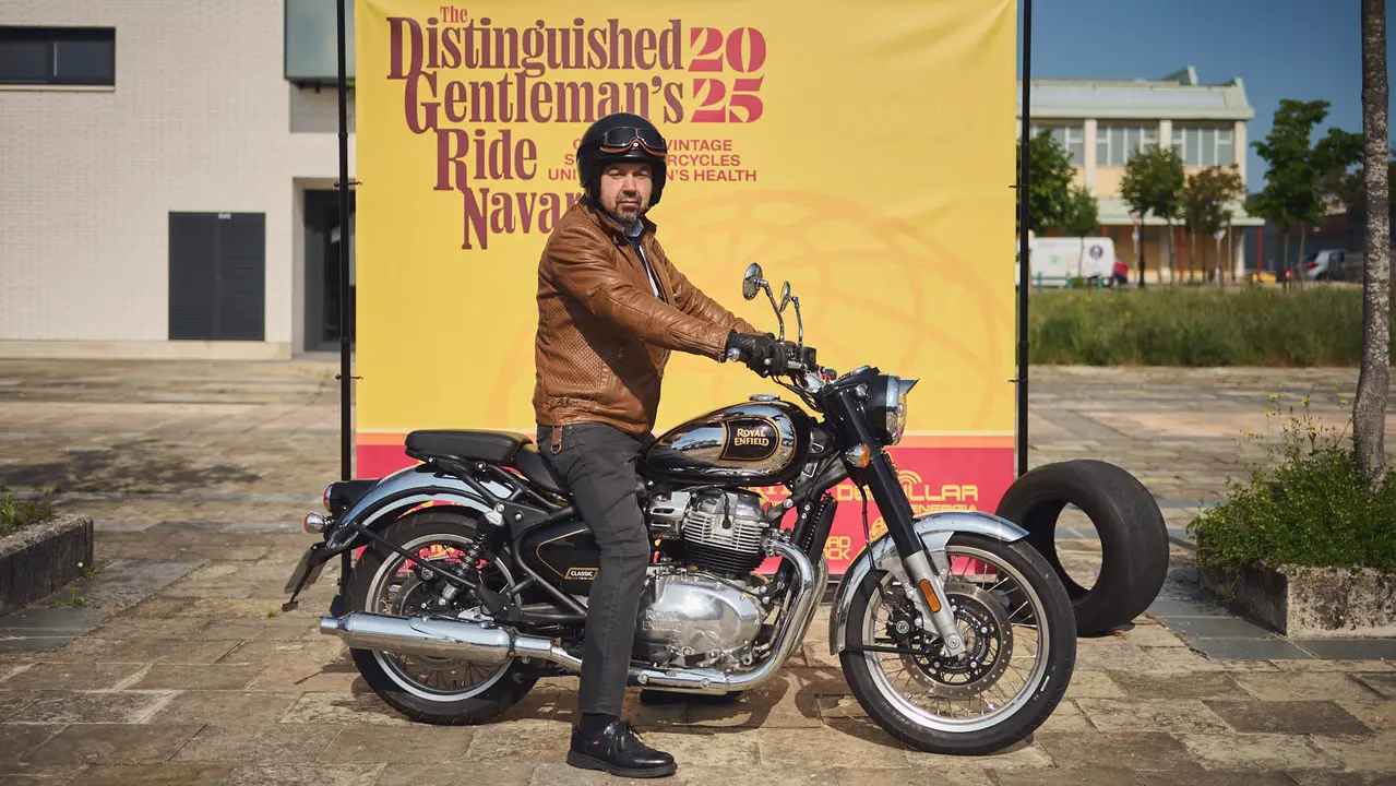 Ruta motera The Distinguished Gentleman's Ride Navarra 2025. PABLO LASAOSA