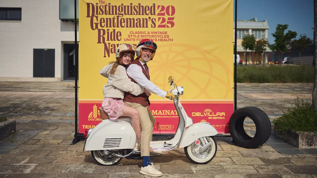 Ruta motera The Distinguished Gentleman's Ride Navarra 2025. PABLO LASAOSA