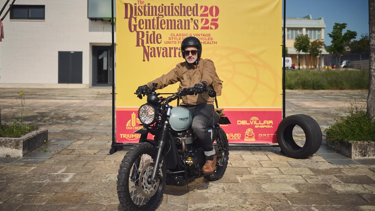 Ruta motera The Distinguished Gentleman's Ride Navarra 2025. PABLO LASAOSA