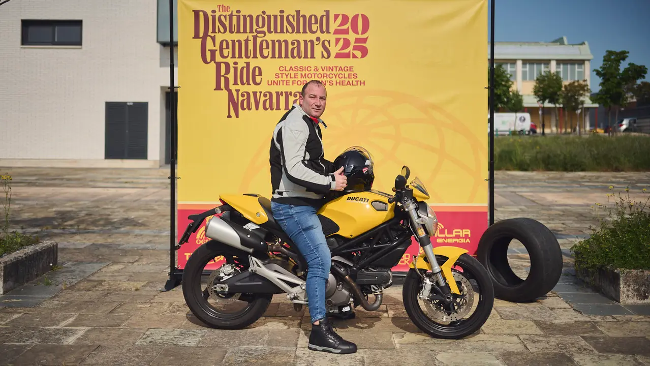 Ruta motera The Distinguished Gentleman's Ride Navarra 2025. PABLO LASAOSA