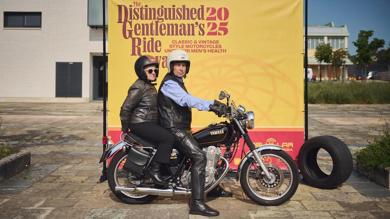 Ruta motera The Distinguished Gentleman's Ride Navarra 2025. PABLO LASAOSA
