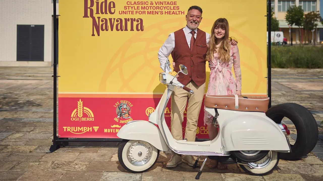 Ruta motera The Distinguished Gentleman's Ride Navarra 2025. PABLO LASAOSA