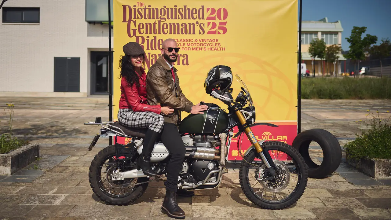 Ruta motera The Distinguished Gentleman's Ride Navarra 2025. PABLO LASAOSA