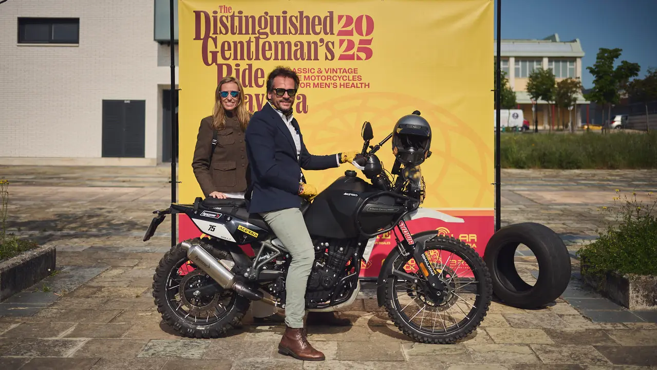 Ruta motera The Distinguished Gentleman's Ride Navarra 2025. PABLO LASAOSA