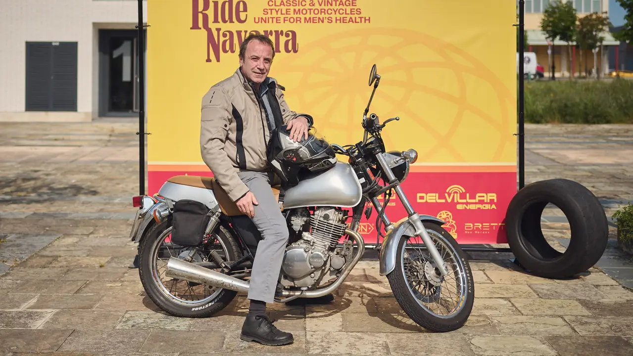 Ruta motera The Distinguished Gentleman's Ride Navarra 2025. PABLO LASAOSA